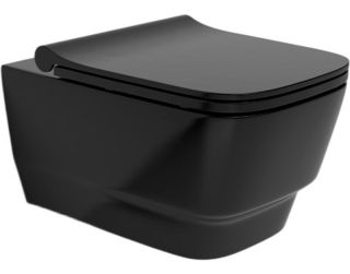 Подвесной унитаз Boheme Bello 971-B чёрный матовый